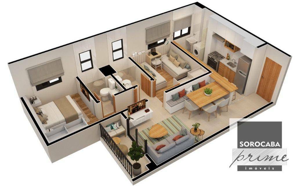 Apartamento à venda com 2 quartos, 55m² - Foto 6