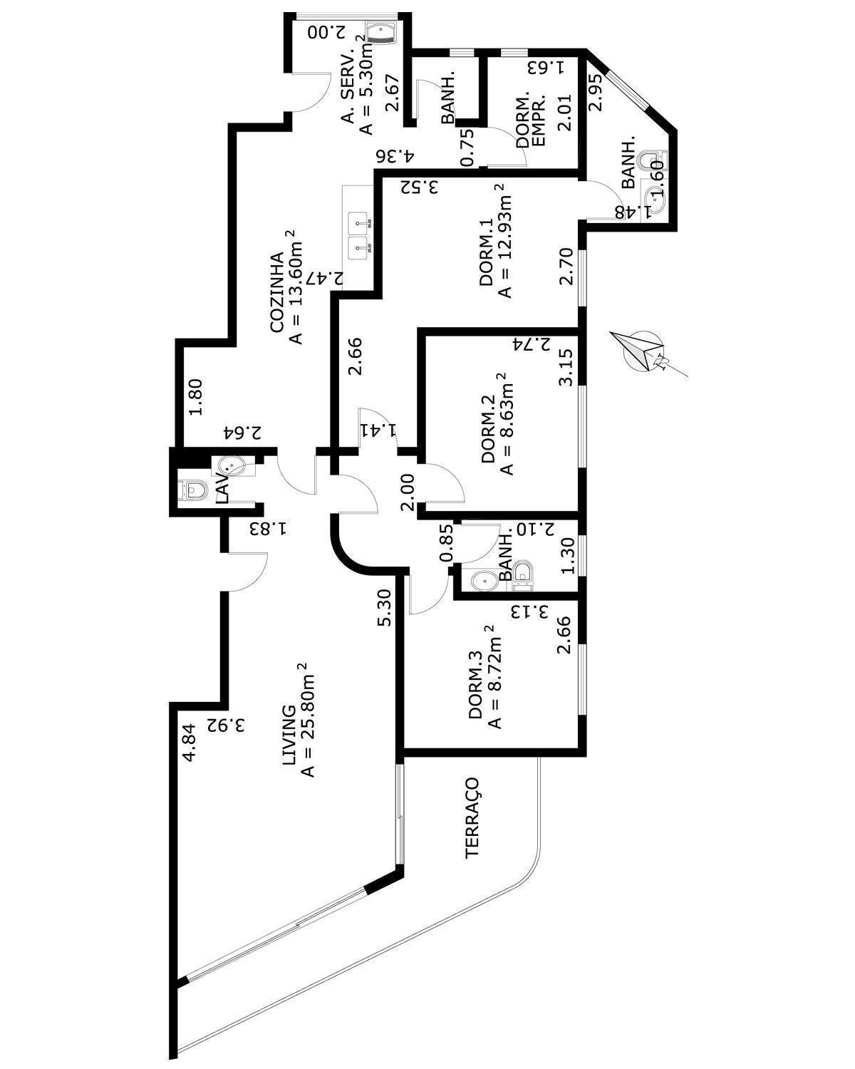 Apartamento à venda com 3 quartos, 92m² - Foto 2