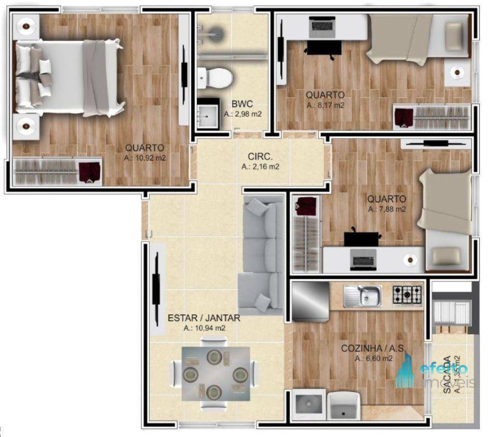 Apartamento à venda com 3 quartos, 60m² - Foto 16