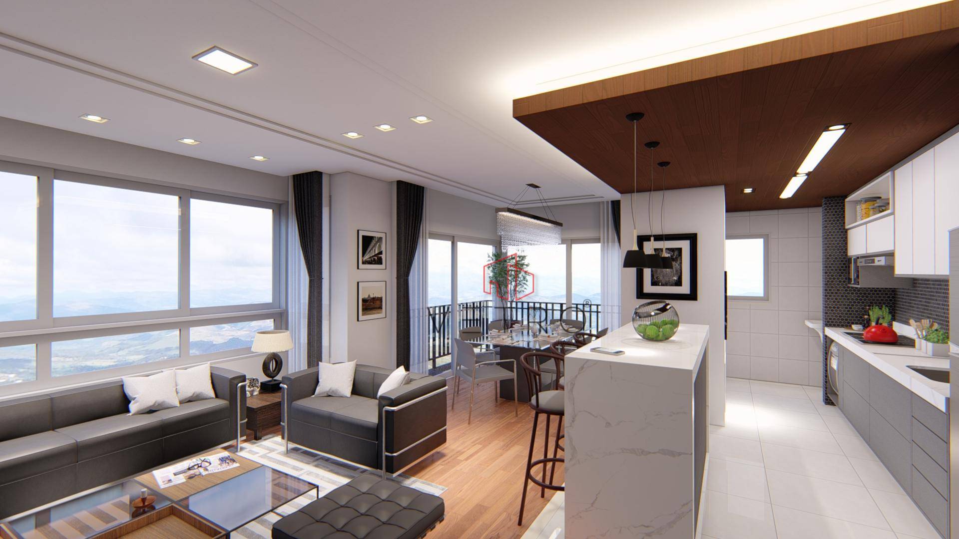 Apartamento à venda com 3 quartos, 131m² - Foto 2