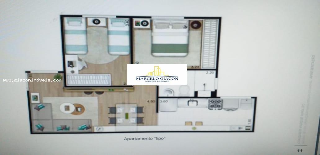 Apartamento à venda com 2 quartos, 48m² - Foto 4