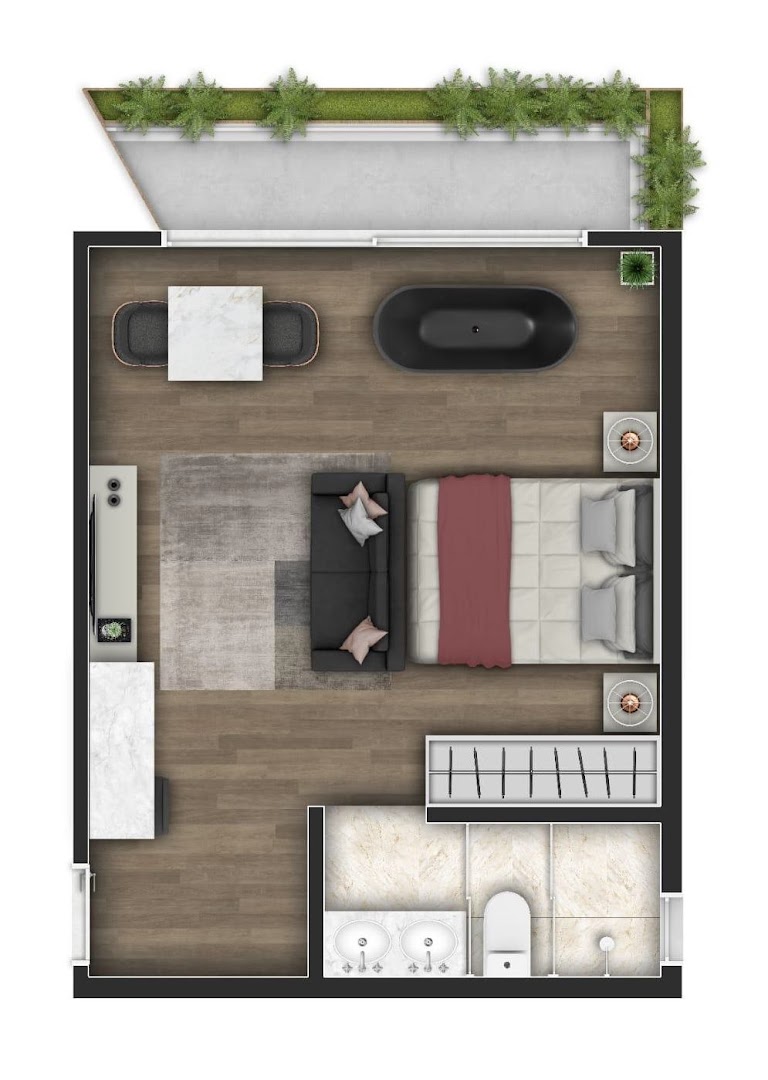 Kitnet e Studio à venda com 1 quarto, 58m² - Foto 17