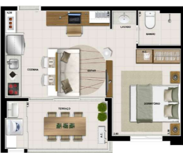 Apartamento à venda com 1 quarto, 38m² - Foto 13