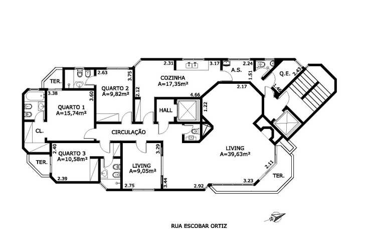 Apartamento à venda com 3 quartos, 148m² - Foto 3