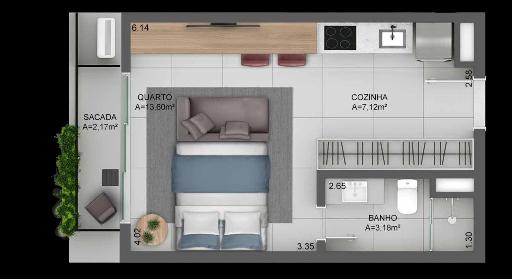 Apartamento à venda com 1 quarto, 49m² - Foto 18