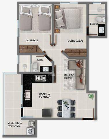 Apartamento à venda com 2 quartos, 48m² - Foto 14