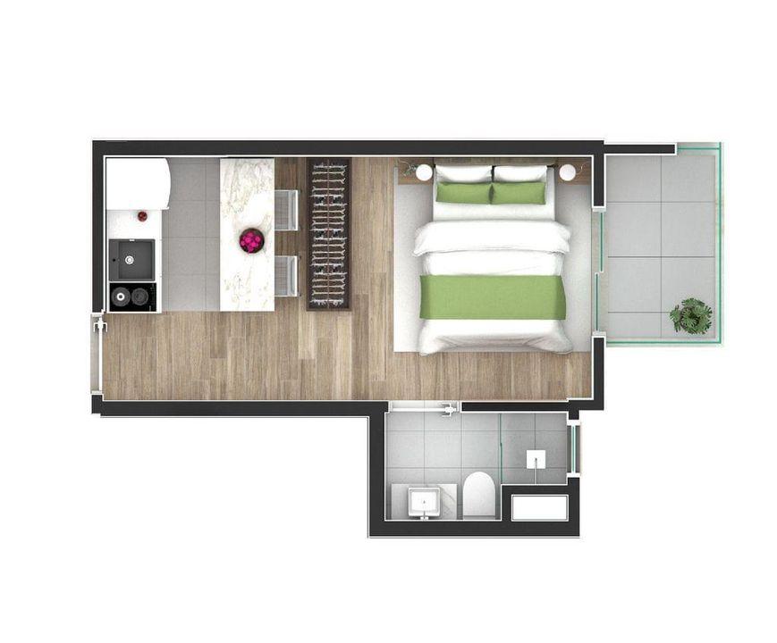 Apartamento à venda com 1 quarto, 35m² - Foto 26