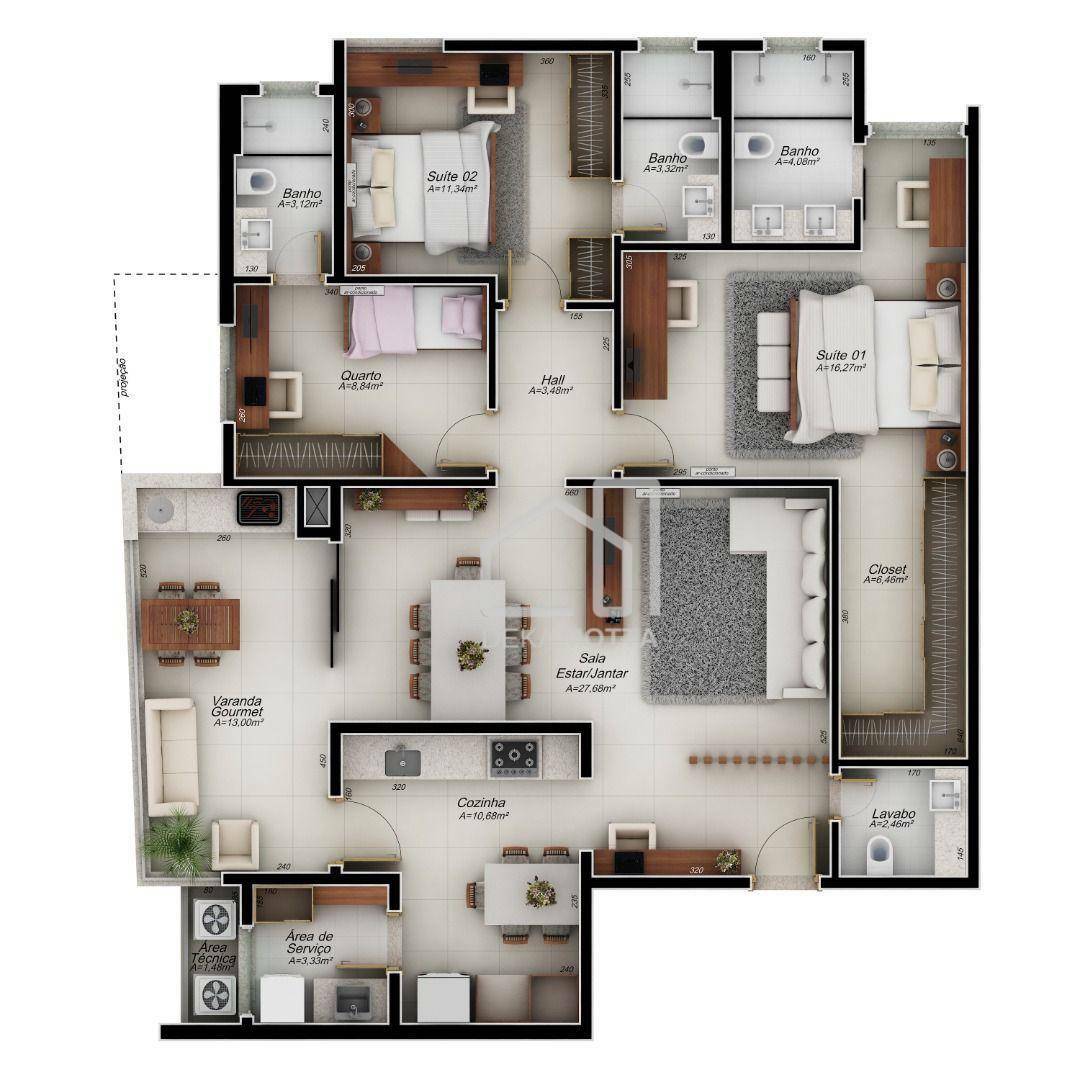 Apartamento à venda com 3 quartos, 101m² - Foto 14