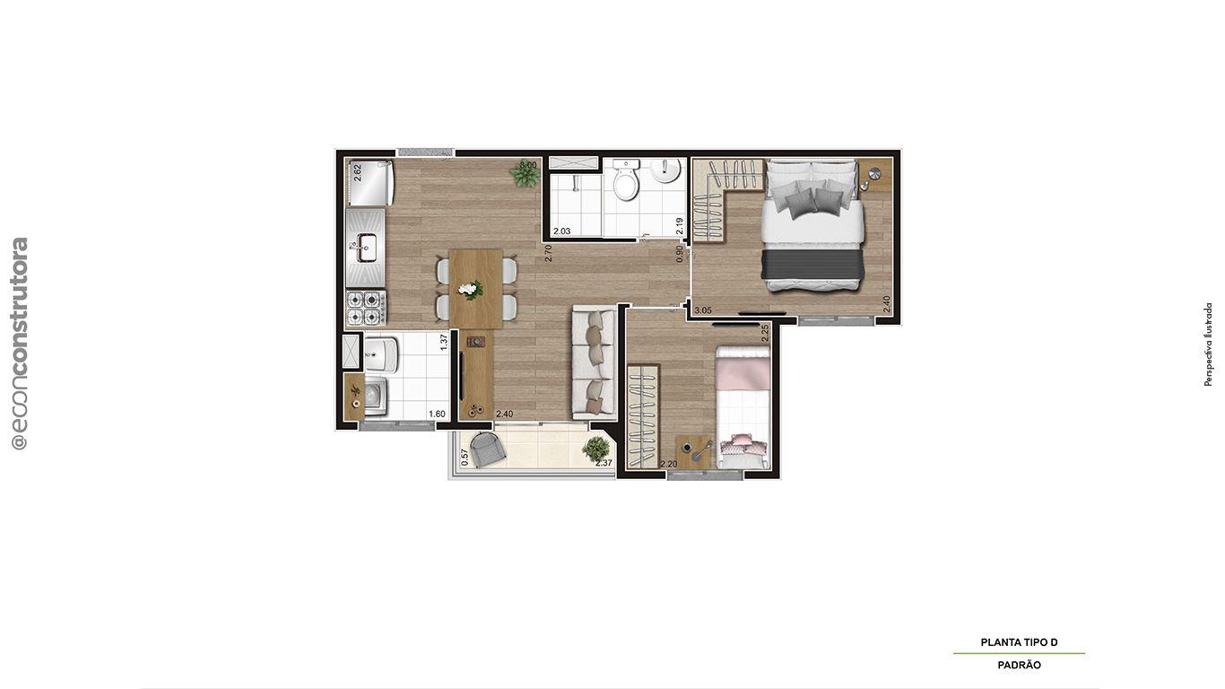 Apartamento à venda com 2 quartos, 37m² - Foto 17