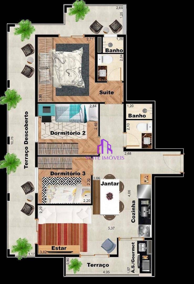 Apartamento à venda com 2 quartos, 44m² - Foto 22