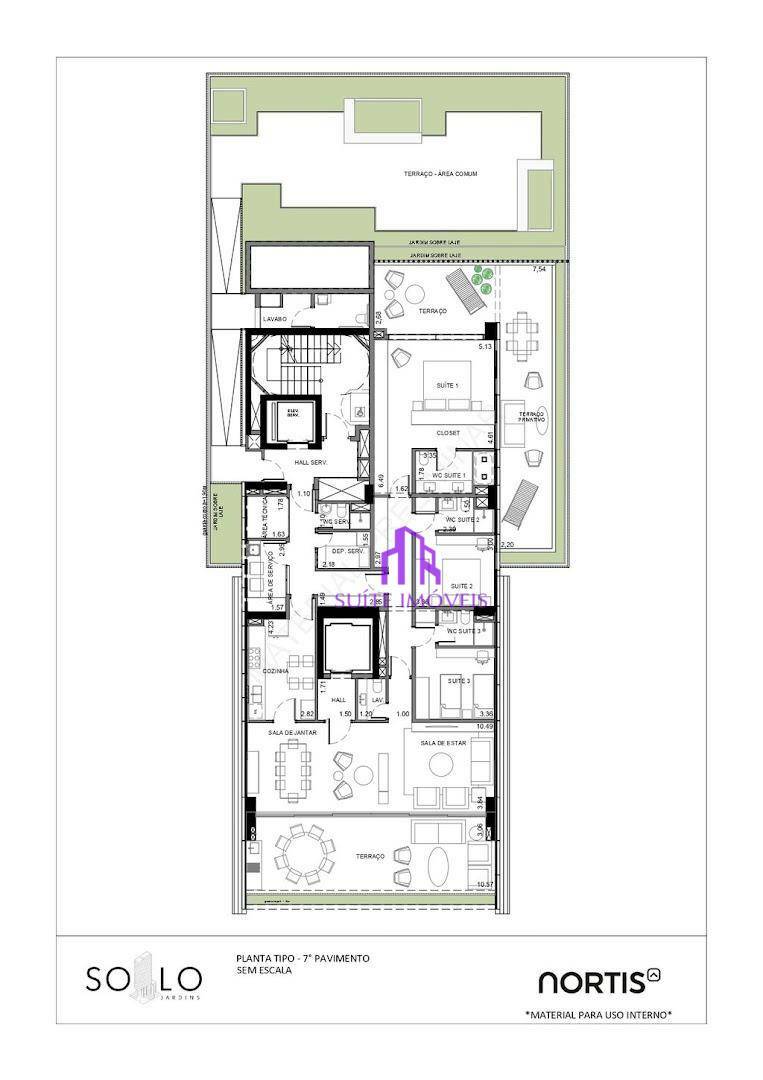 Apartamento à venda com 3 quartos, 239m² - Foto 5