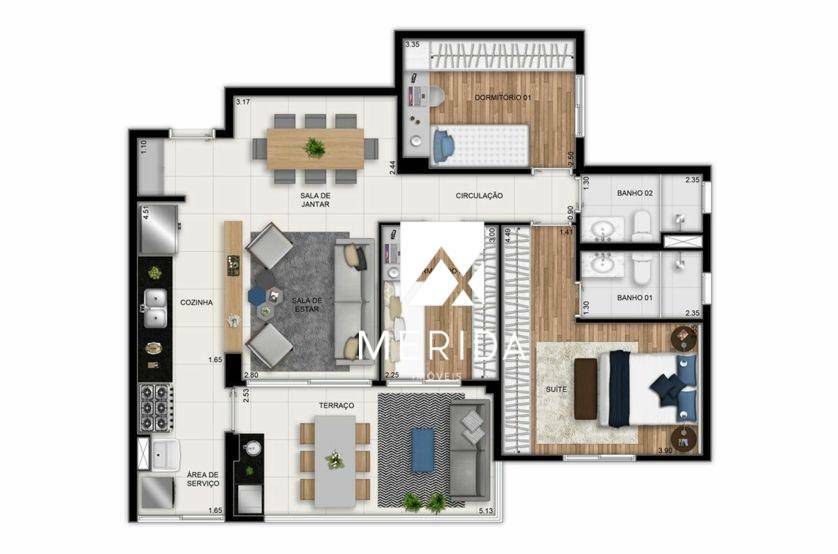 Apartamento à venda com 2 quartos, 90m² - Foto 20
