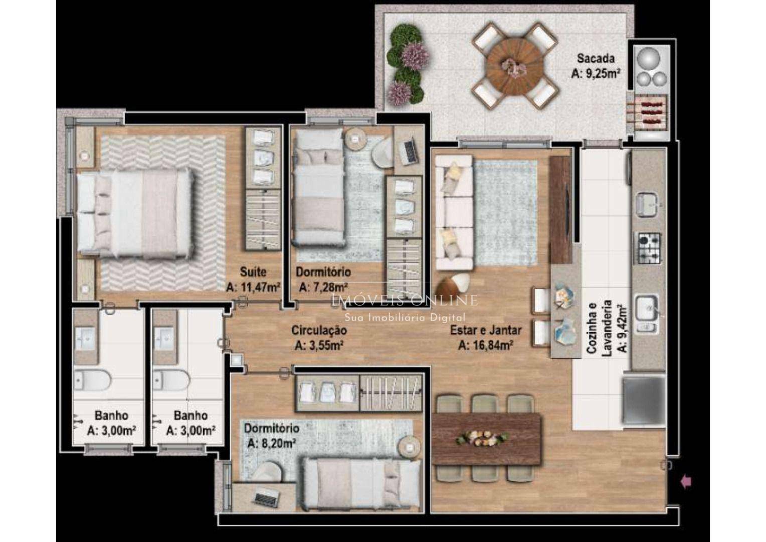 Apartamento à venda com 3 quartos, 83m² - Foto 6