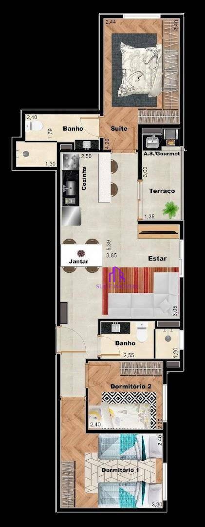 Apartamento à venda com 2 quartos, 44m² - Foto 17