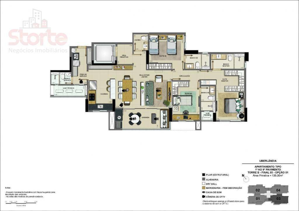 Apartamento à venda com 3 quartos, 135m² - Foto 22