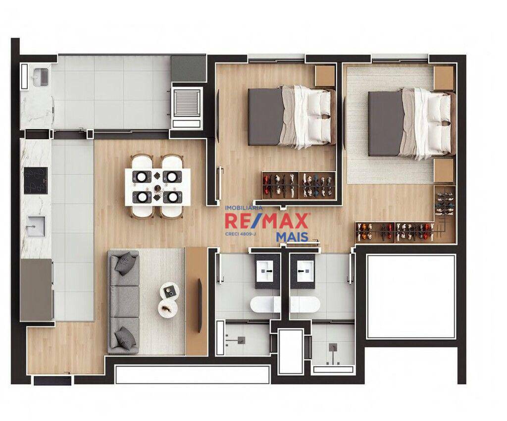 Apartamento à venda com 2 quartos, 59m² - Foto 31