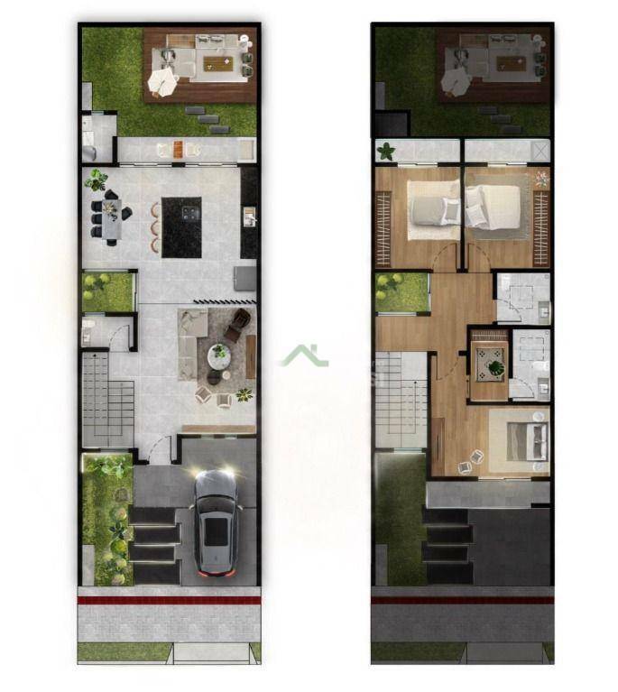 Casa de Condomínio, 3 quartos - Foto 2