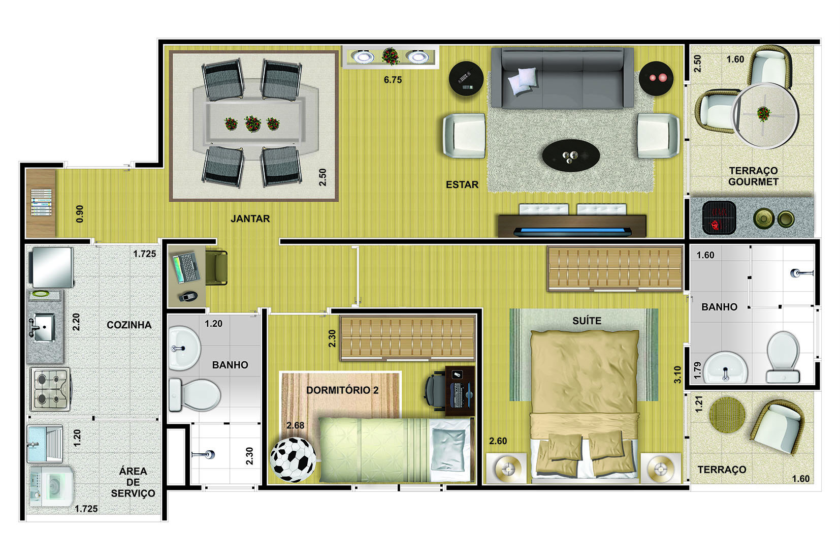 Apartamento à venda com 2 quartos, 54m² - Foto 4