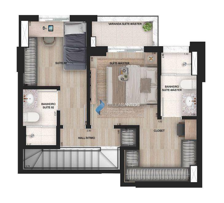 Apartamento à venda com 2 quartos, 82m² - Foto 10