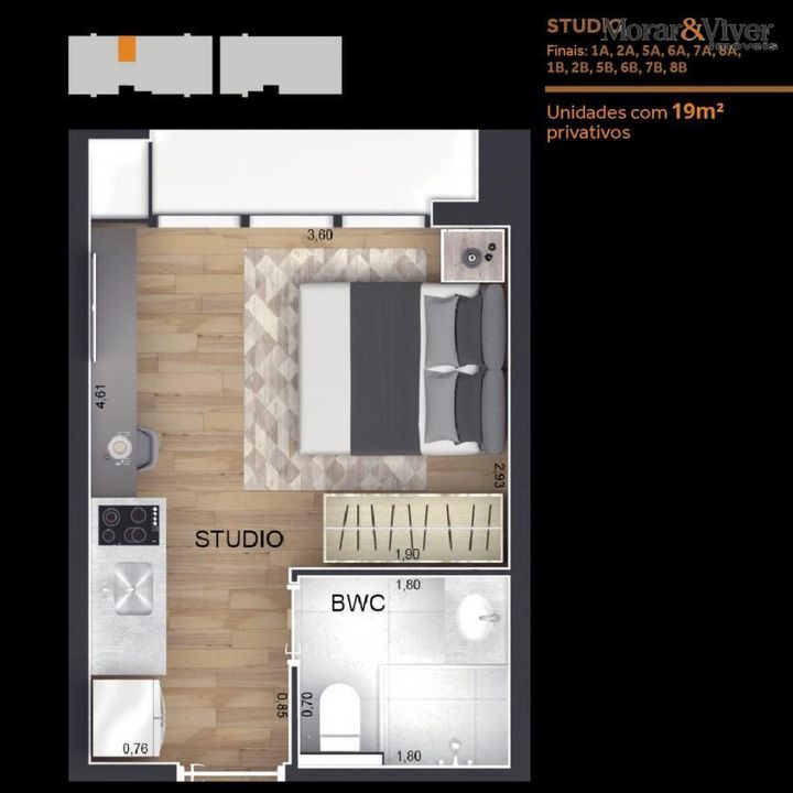 Apartamento, 1 quarto, 35 m² - Foto 17