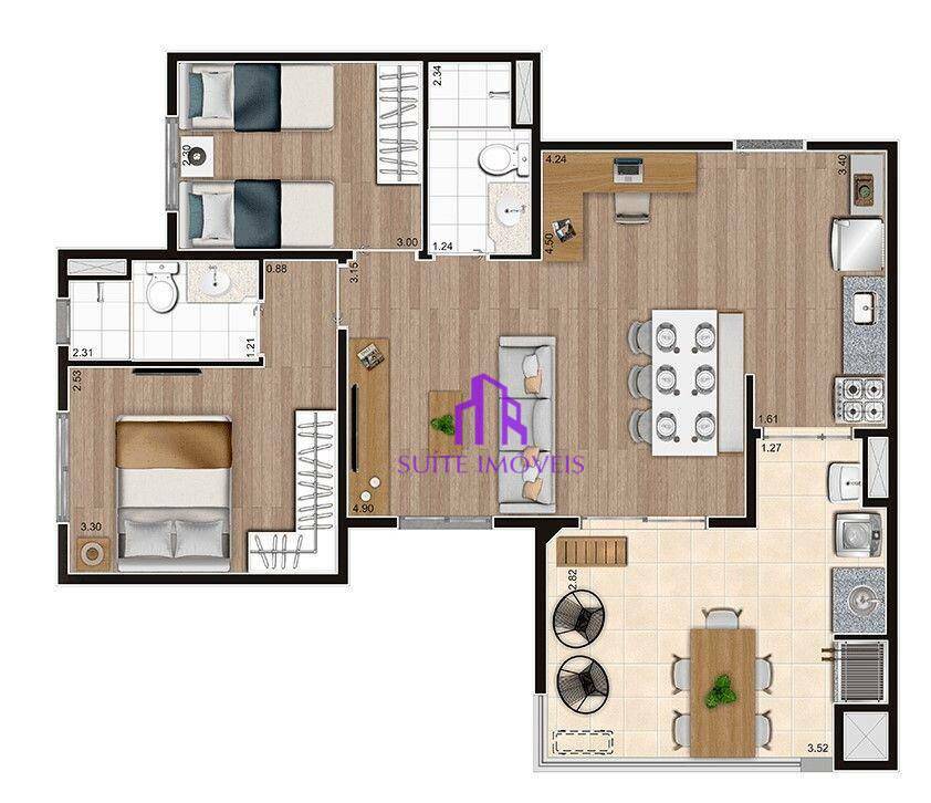 Apartamento à venda com 2 quartos, 54m² - Foto 25