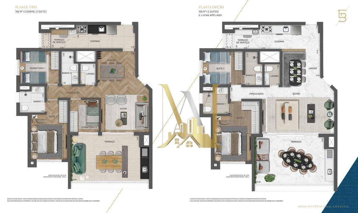 Apartamento à venda com 3 quartos, 105m² - Foto 9