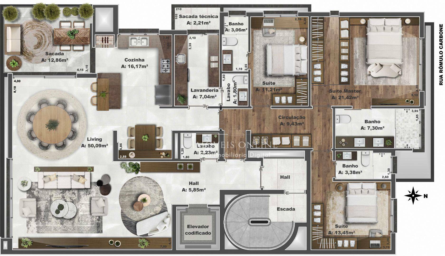 Apartamento à venda com 3 quartos, 201m² - Foto 42