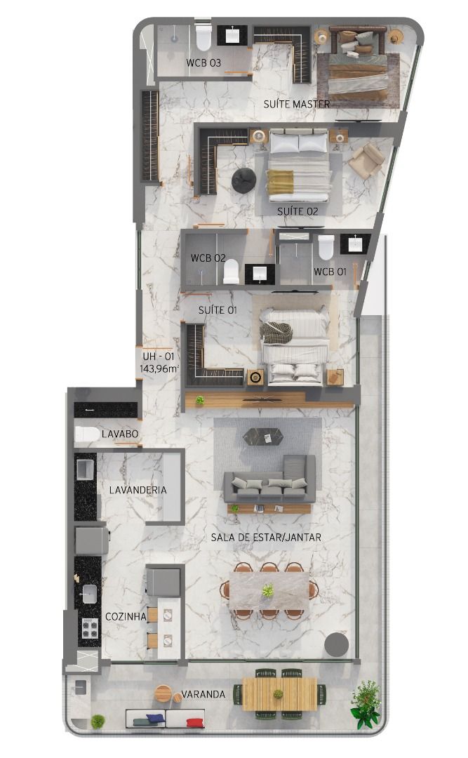 Apartamento à venda com 3 quartos, 87m² - Foto 98