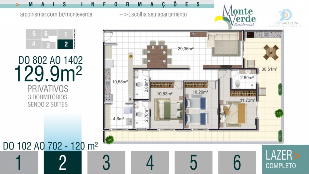 Apartamento à venda com 3 quartos, 120m² - Foto 22