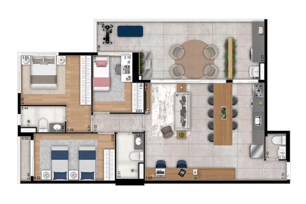 Apartamento à venda com 3 quartos, 35123m² - Foto 20