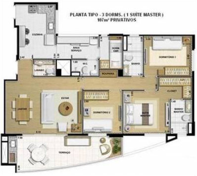 Apartamento à venda com 2 quartos, 142m² - Foto 4