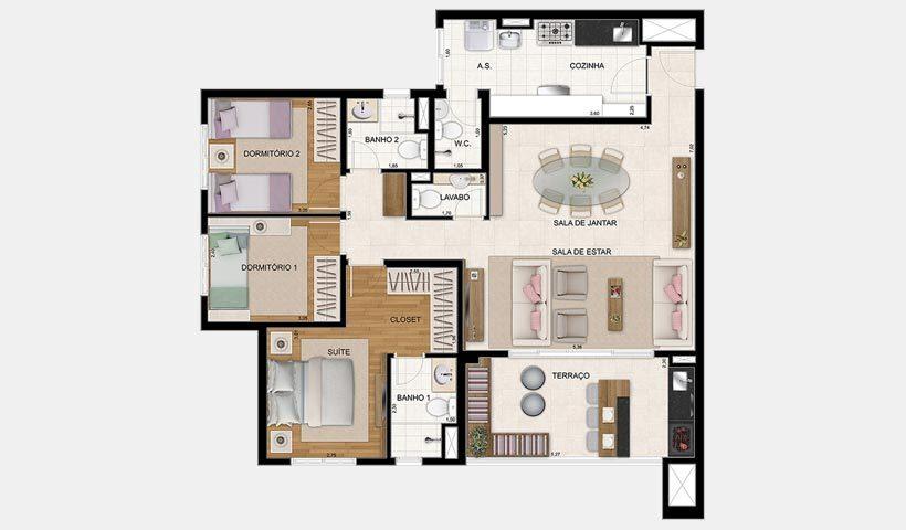 Apartamento à venda com 3 quartos, 106m² - Foto 32