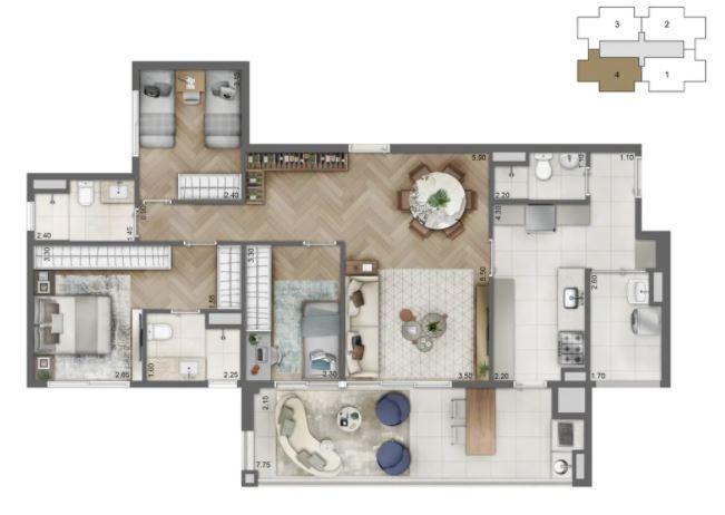 Apartamento à venda com 3 quartos, 113m² - Foto 24