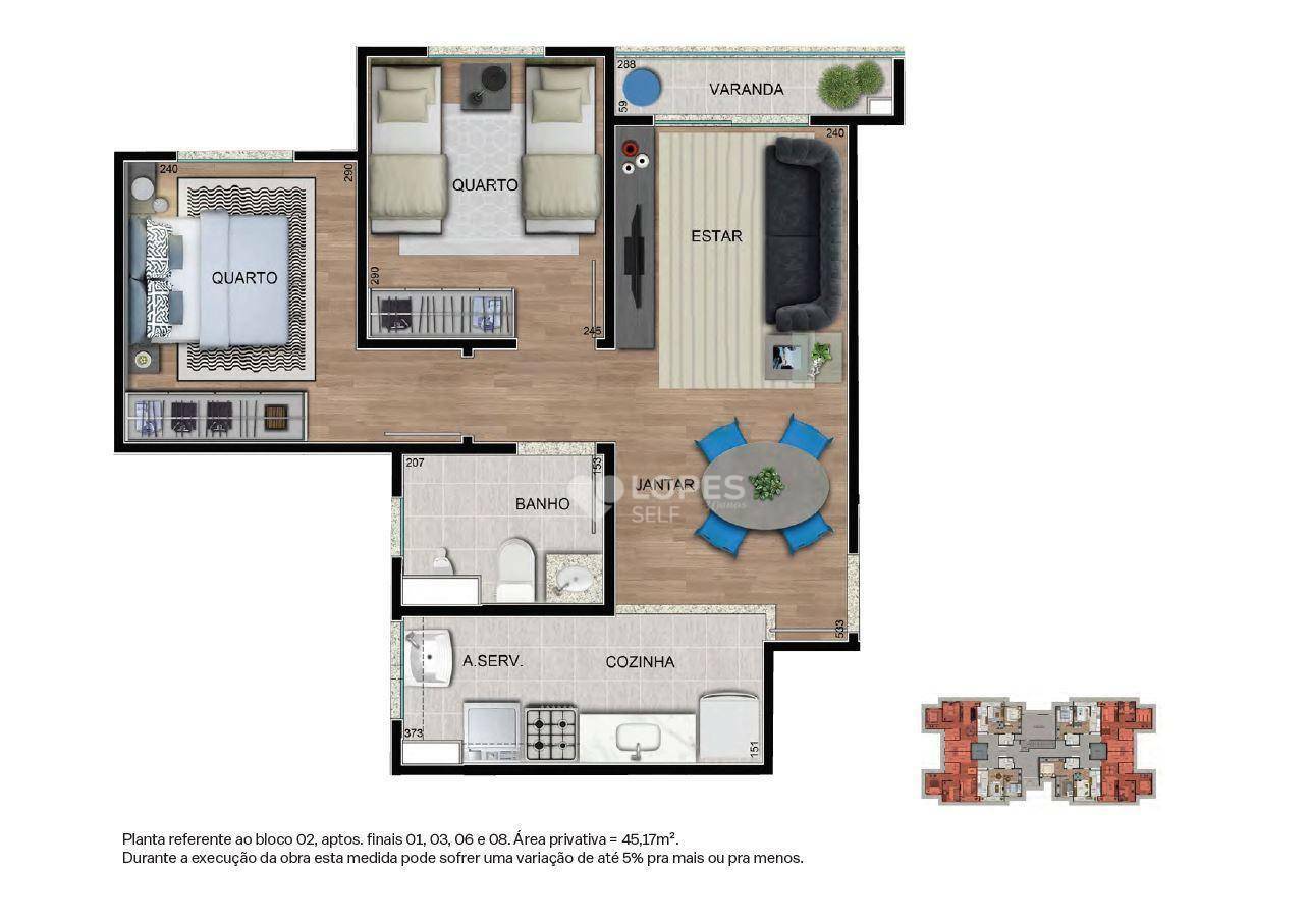 Apartamento à venda com 3 quartos, 55m² - Foto 26