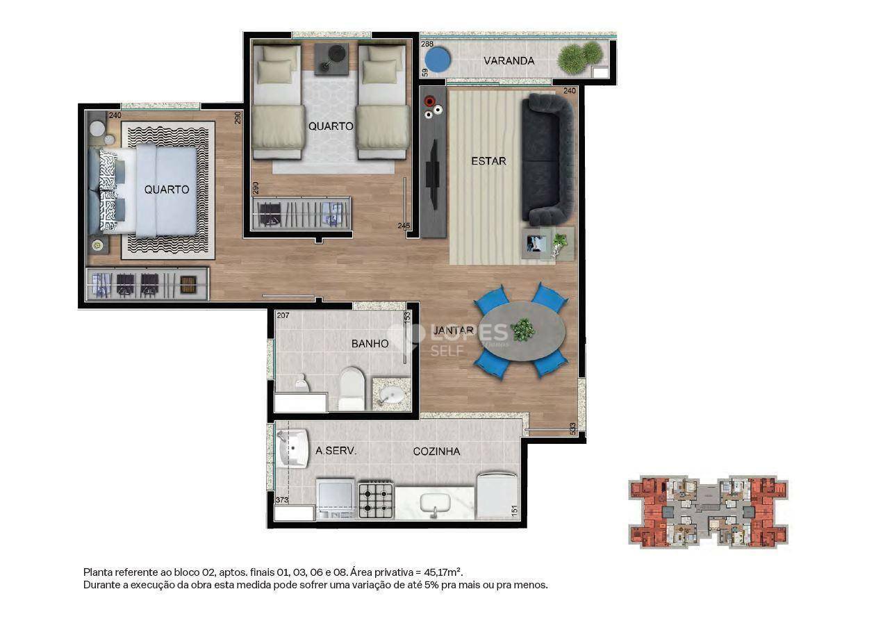 Apartamento à venda com 3 quartos, 62m² - Foto 27