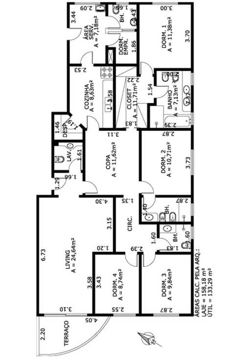 Apartamento à venda com 4 quartos, 315m² - Foto 9