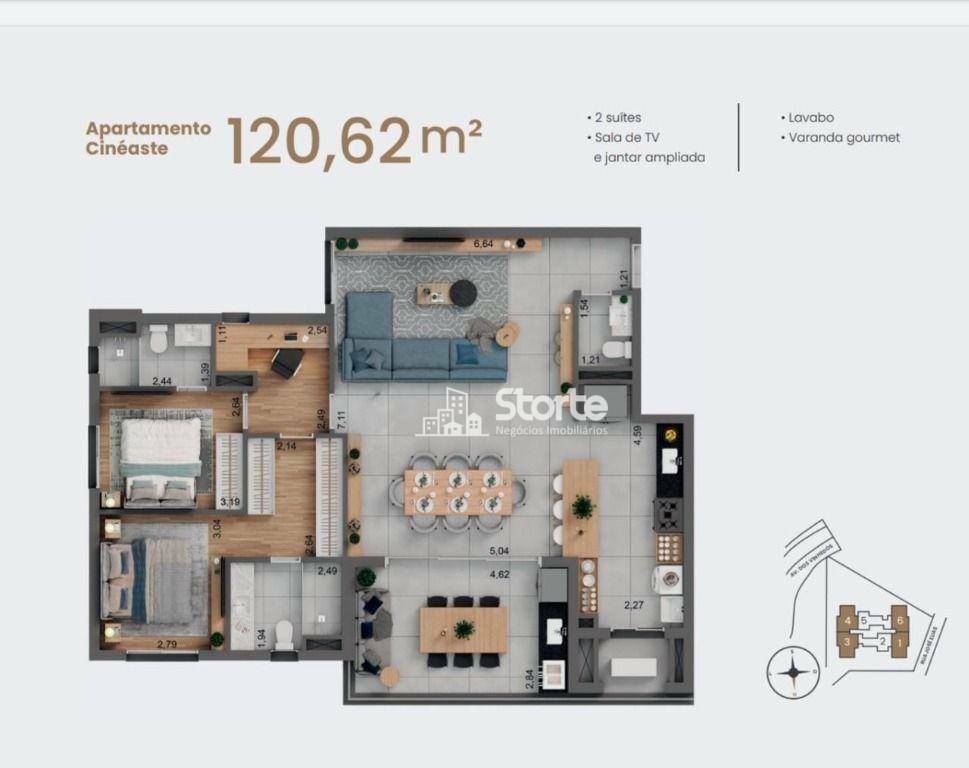 Apartamento à venda com 2 quartos, 102m² - Foto 28