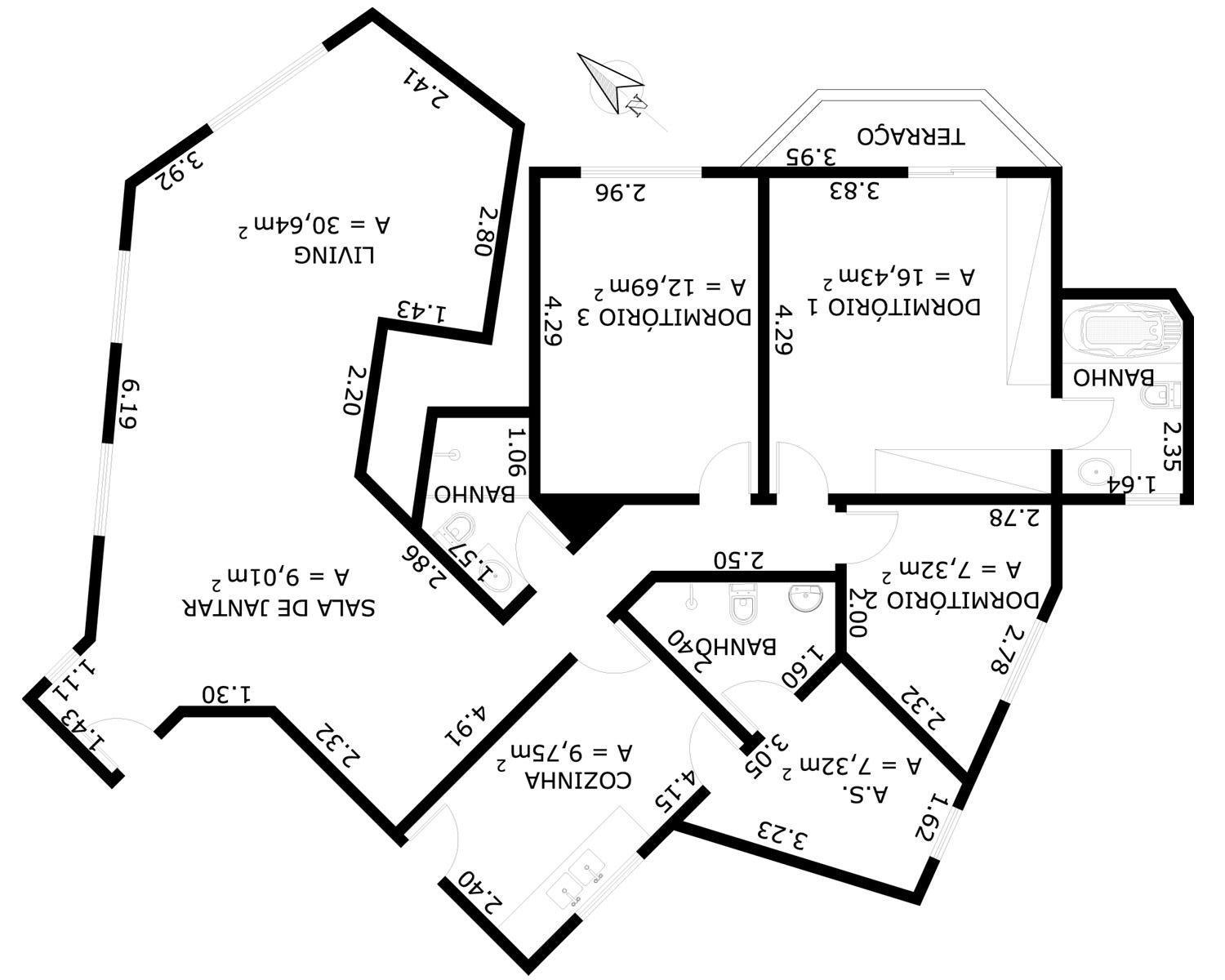 Apartamento à venda com 3 quartos, 111m² - Foto 2