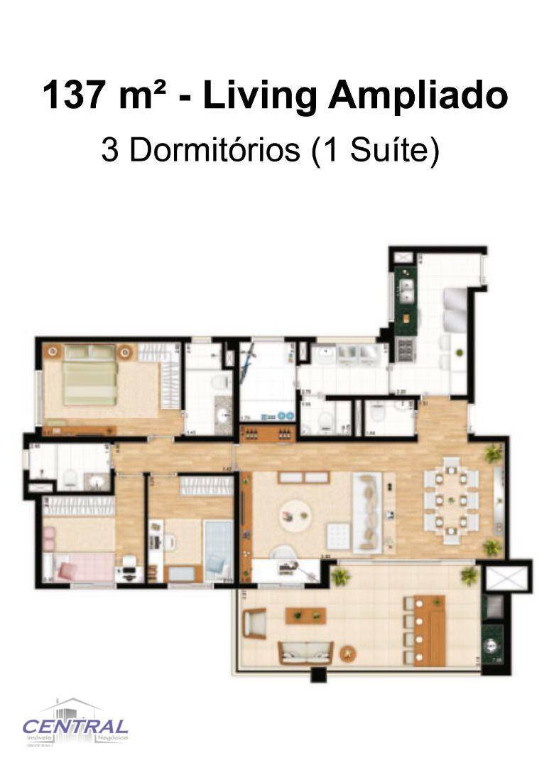 Apartamento para alugar com 3 quartos, 137m² - Foto 52