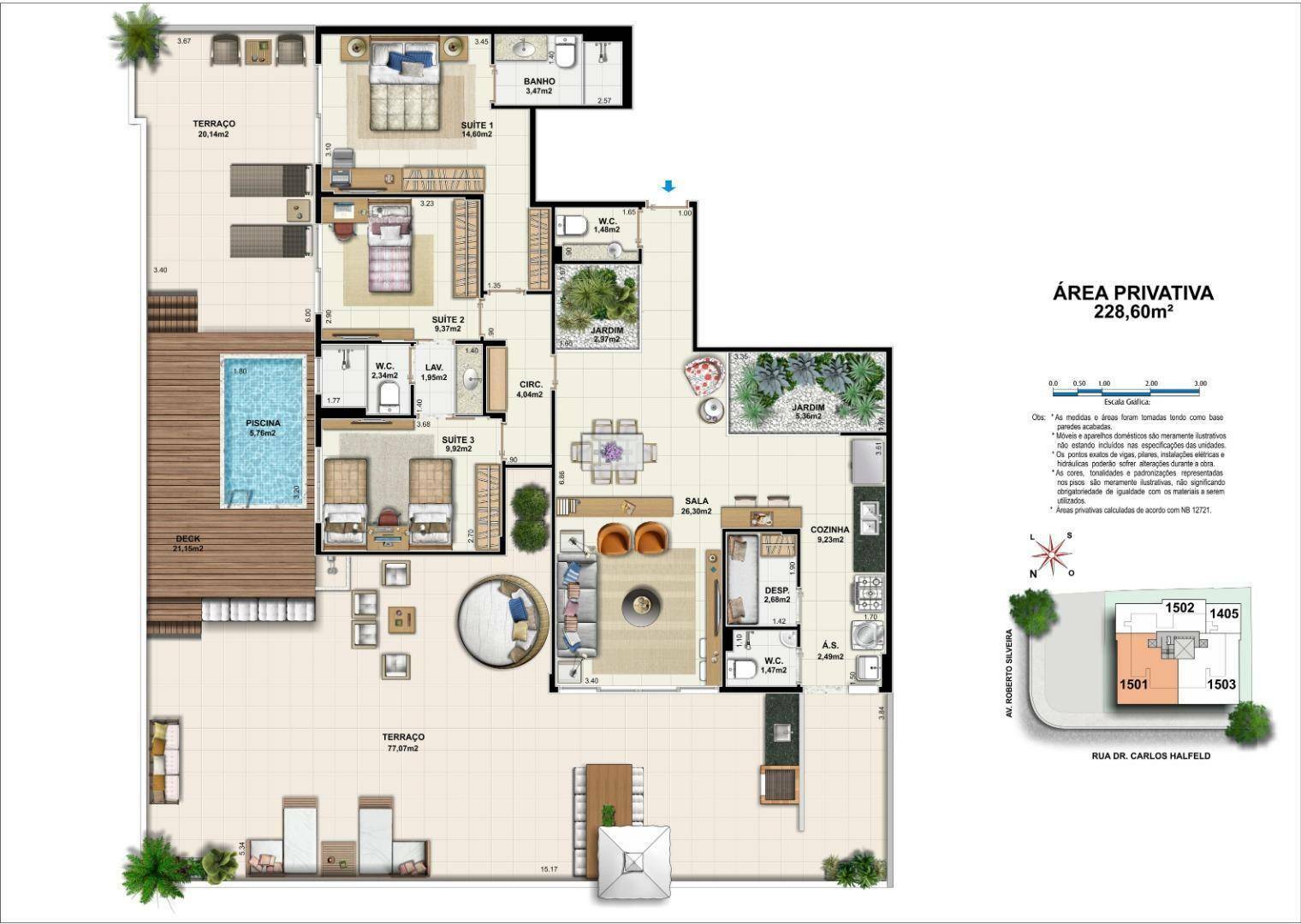 Apartamento à venda com 3 quartos, 118m² - Foto 33