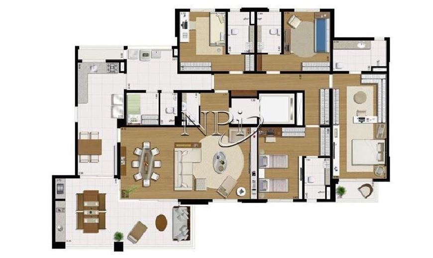 Apartamento à venda com 4 quartos, 210m² - Foto 3