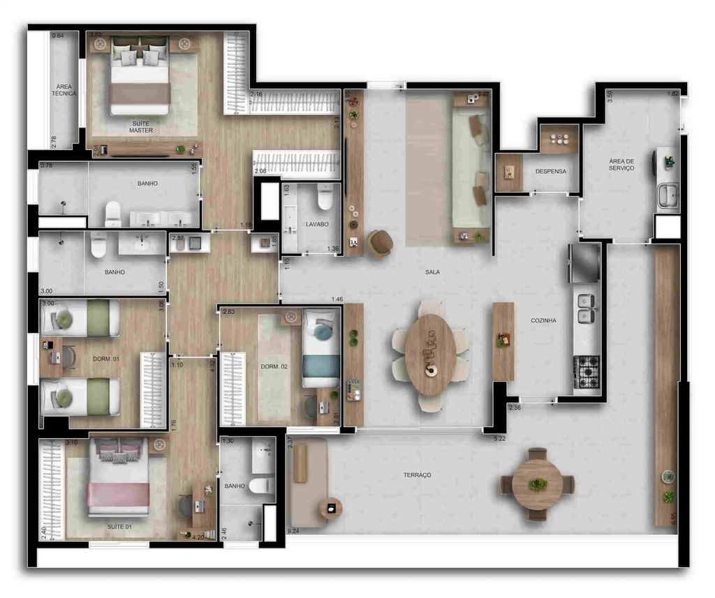 Apartamento à venda com 4 quartos, 172m² - Foto 19