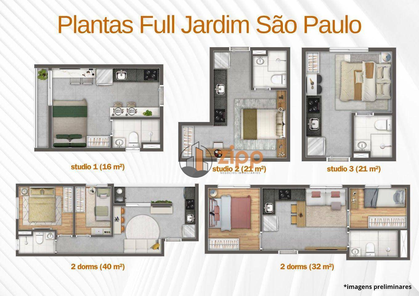 Apartamento à venda com 1 quarto, 16m² - Foto 2