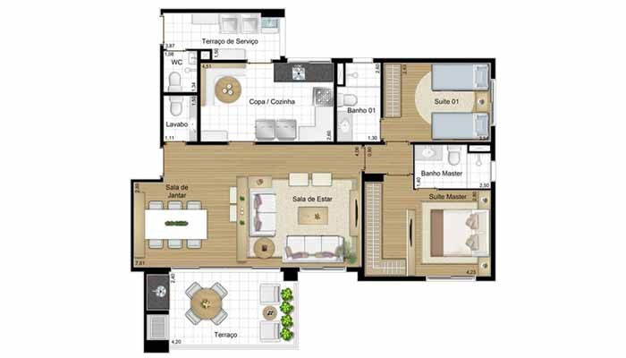 Apartamento à venda com 3 quartos, 107m² - Foto 17