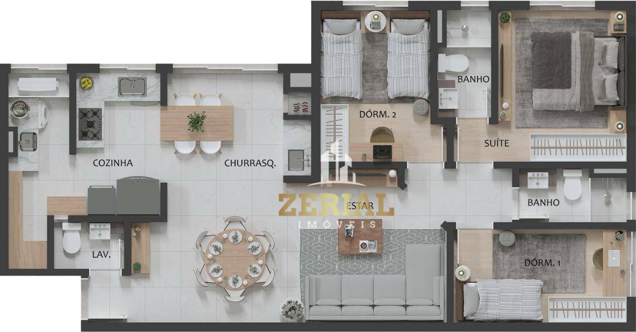 Apartamento à venda com 3 quartos, 83m² - Foto 5