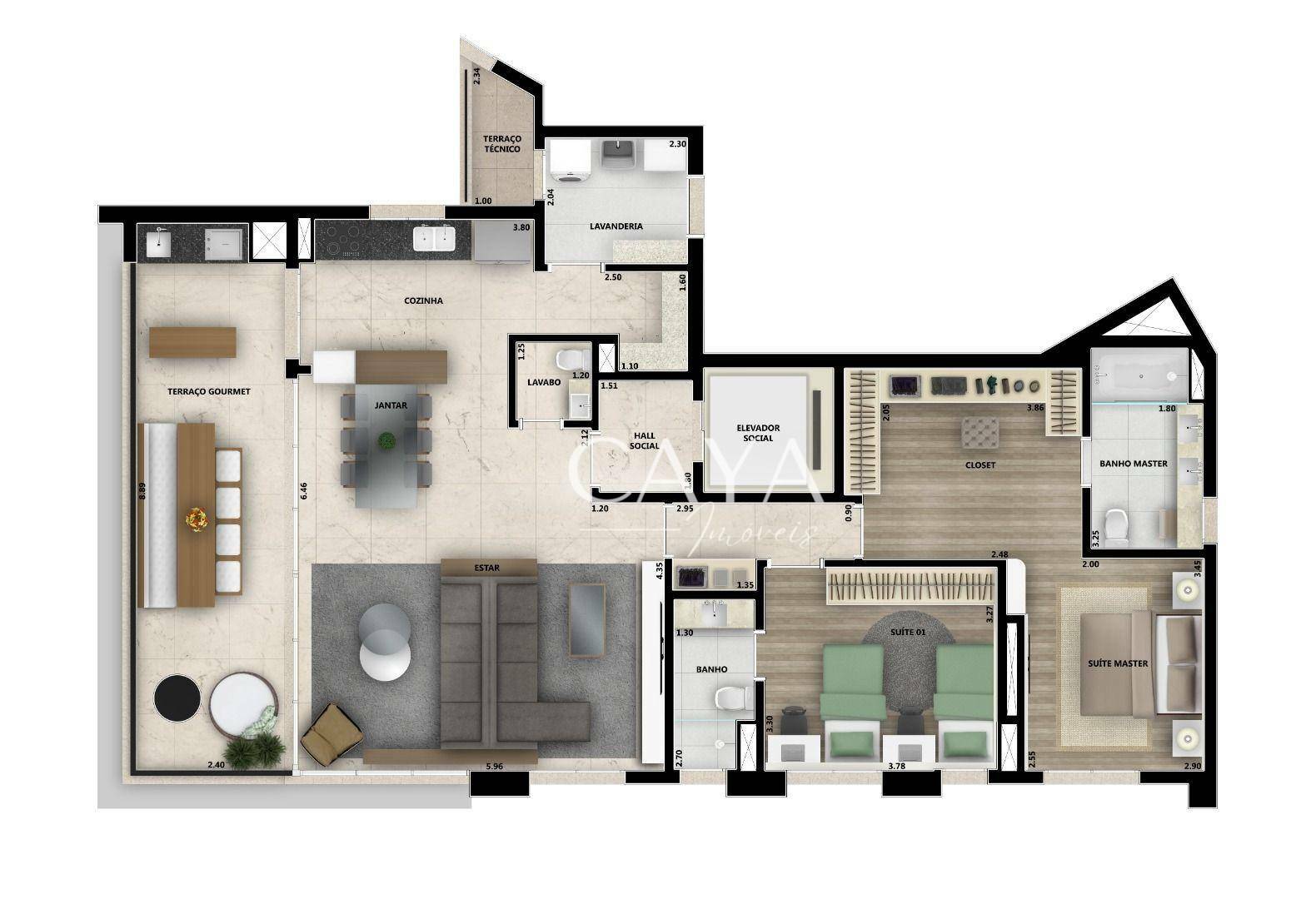 Apartamento à venda com 3 quartos, 151m² - Foto 35