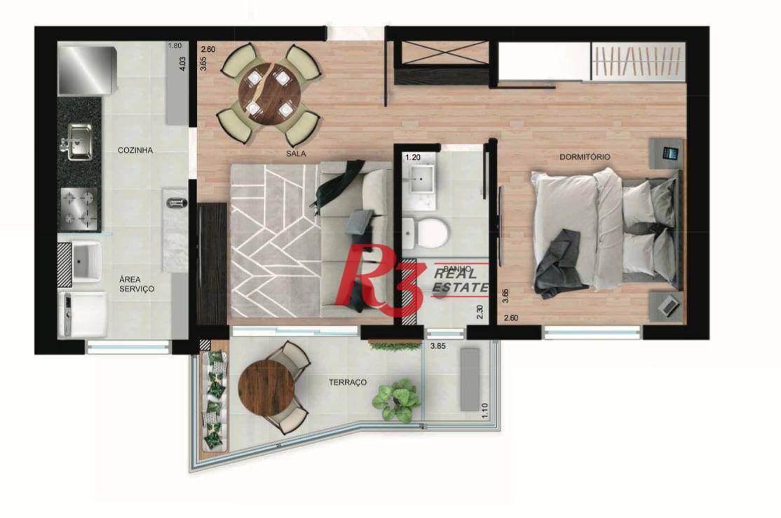 Apartamento para alugar com 1 quarto, 40m² - Foto 26