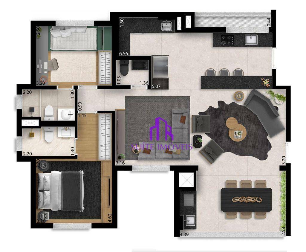 Apartamento à venda com 3 quartos, 94m² - Foto 23