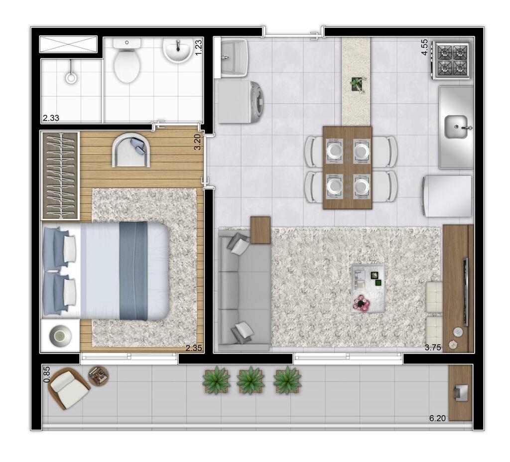 Apartamento à venda com 2 quartos, 32m² - Foto 17