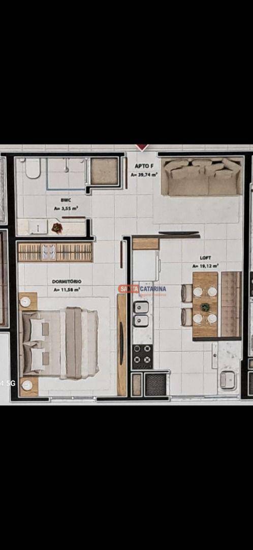 Apartamento à venda com 1 quarto, 39m² - Foto 14